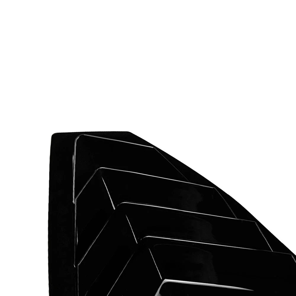 Black Rear Window Quarter Glass Vent Louver Covers for Subaru WRX STI VB