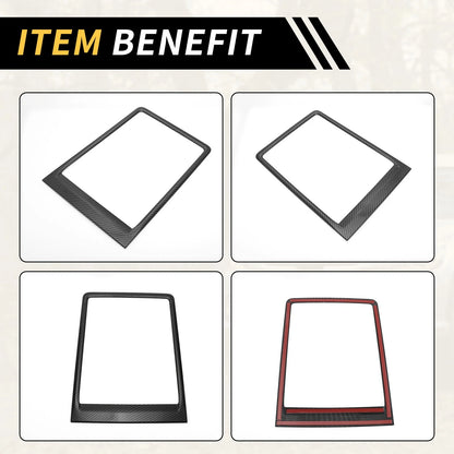 Dash Center Console Organizer Tray for Ford F-150 2015-2020 Carbon Fiber Black