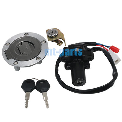 Ignition Key Switch, Fuel Tank Cap, Seat Lock Set for Yamaha YZF R6 (2006-2016)