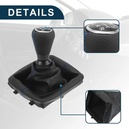5 Speed Gear Shift Knob & Cover for Peugeot 206 (2000-2010)