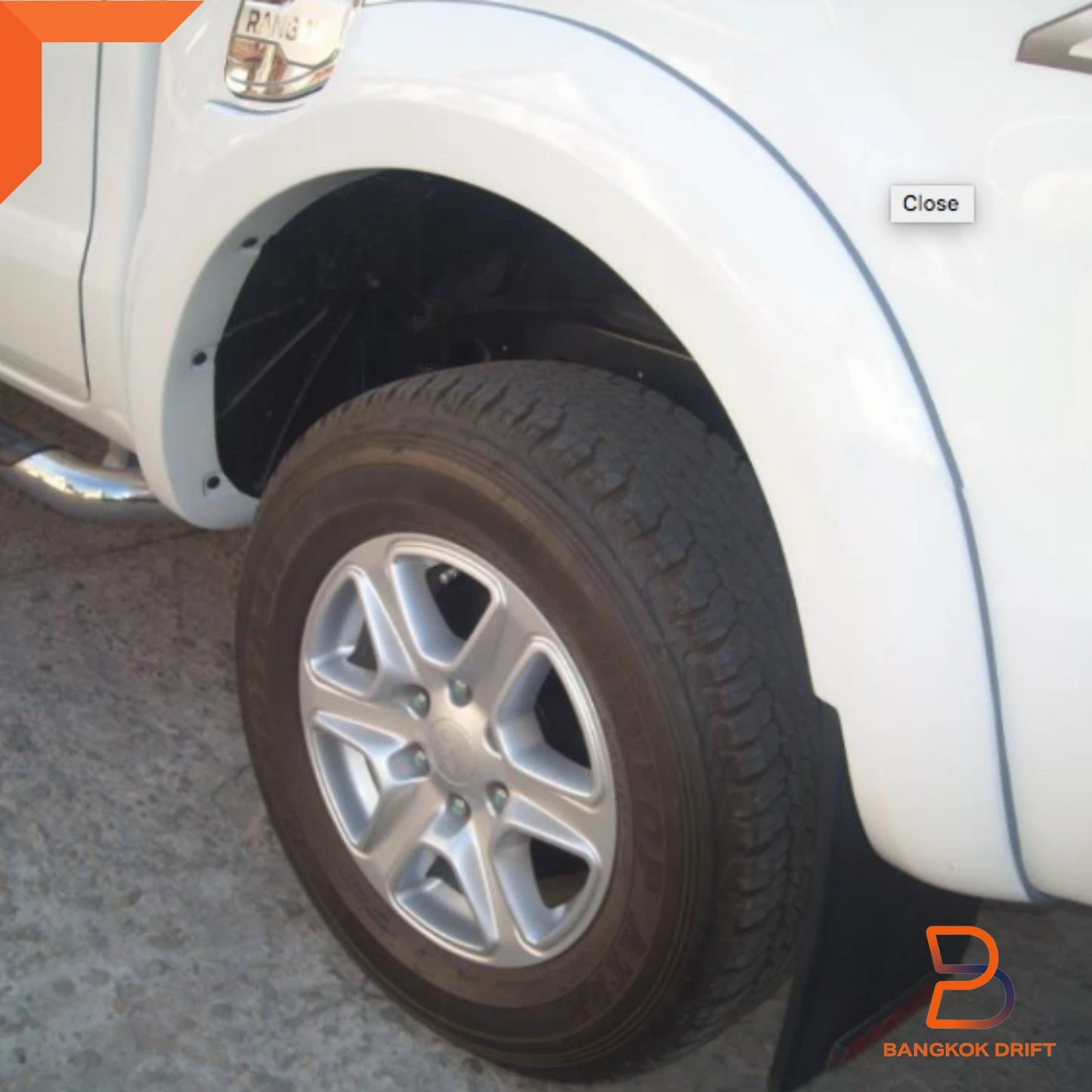Matte Black Fender Flare Wheel Arch for Ford Ranger UTE T6 PX1 (2012-2014)