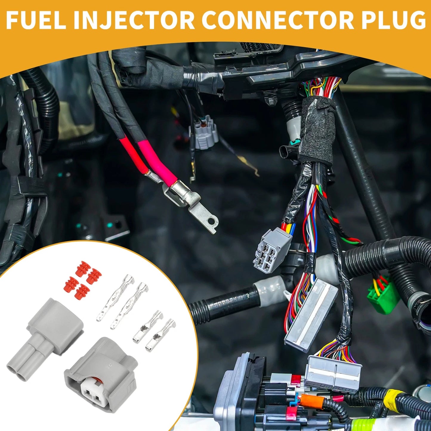 Fuel Injector Connector Plug for Toyota (No. 9098011875)