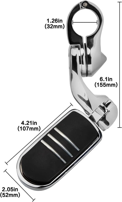 1-1/4" Motorcycle Highway Foot Pegs for Harley Touring