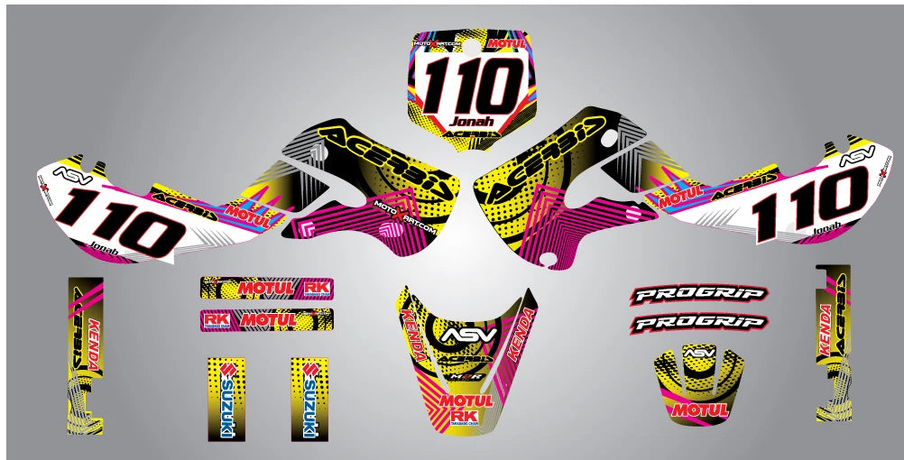 Custom Graphic Kit for Suzuki RM 65 (All Years)
