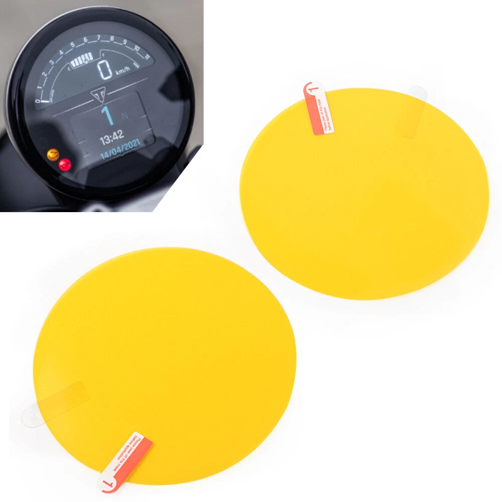 Clear 2 x Speedometer Tachometer Gauge Film for Trident 660 (2021-2022)