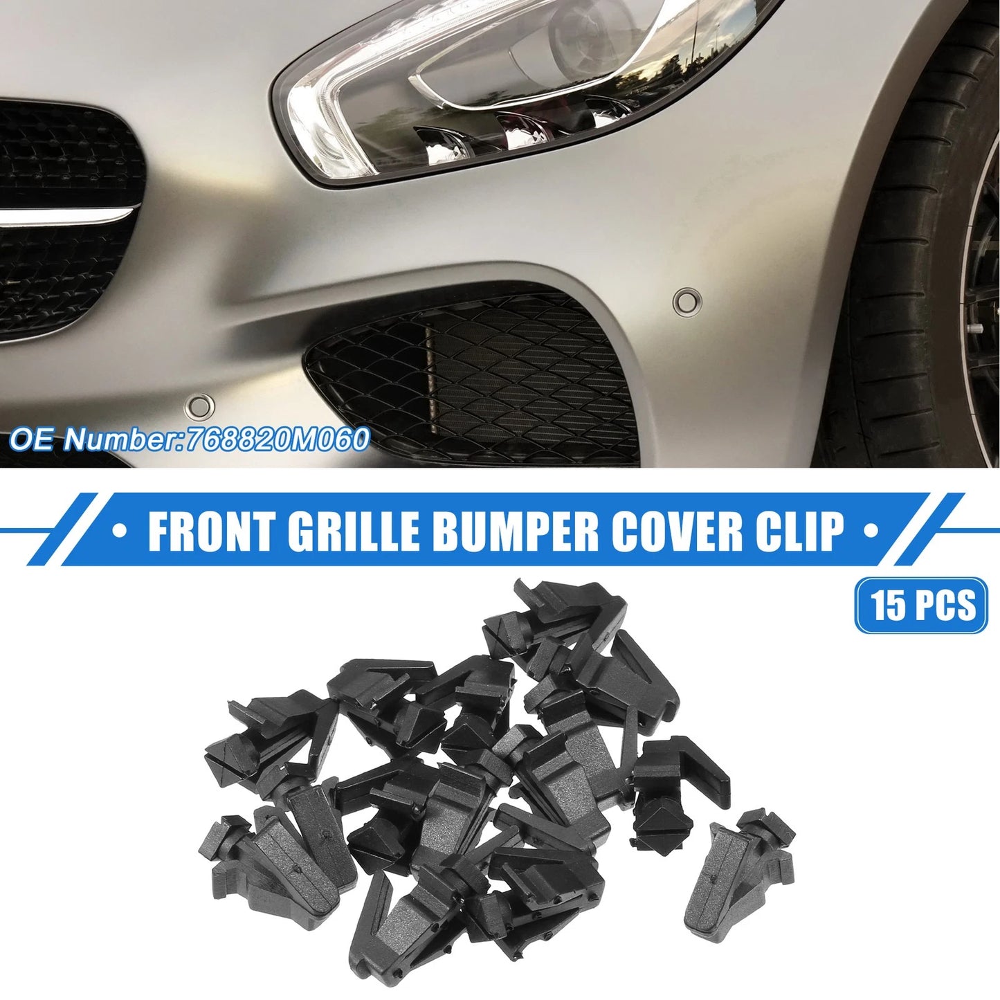 15 Pcs Front Bumper Cover Clips for Nissan Altima (2002-2004)