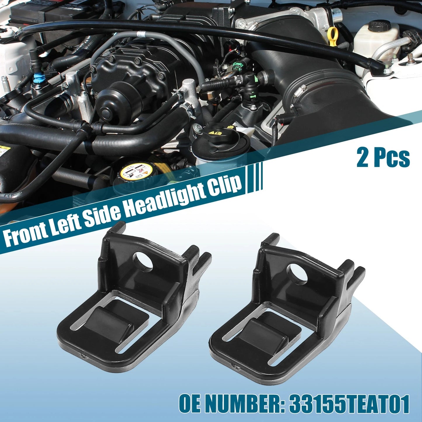 Front Left Headlight Clips for Honda Civic (2016-2020)