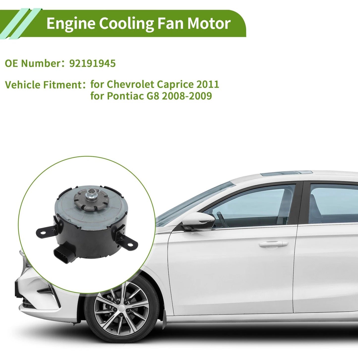 Radiator Fan Motor for Chevrolet Caprice (2011)