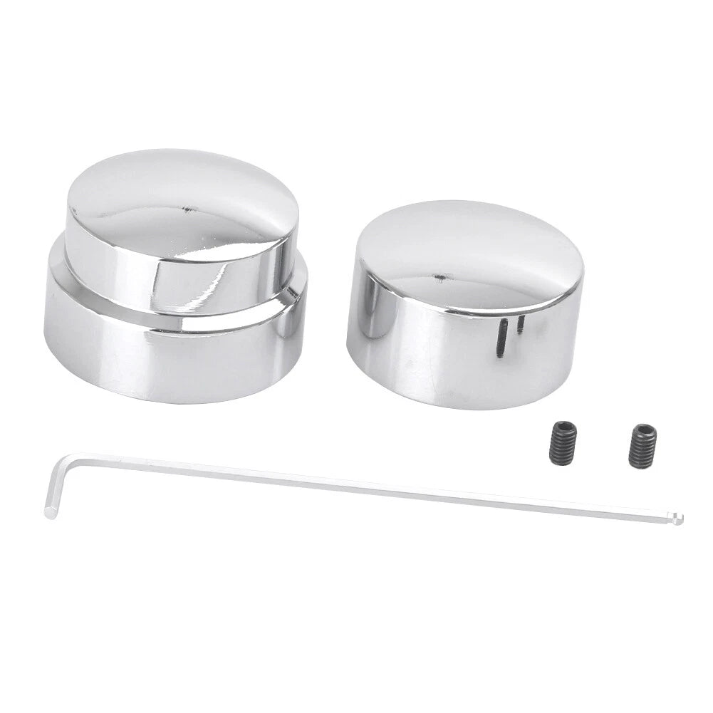 Chrome Rear Axle Nut Covers for Harley Dyna Road King 1200 Custom XL1200C (2011)