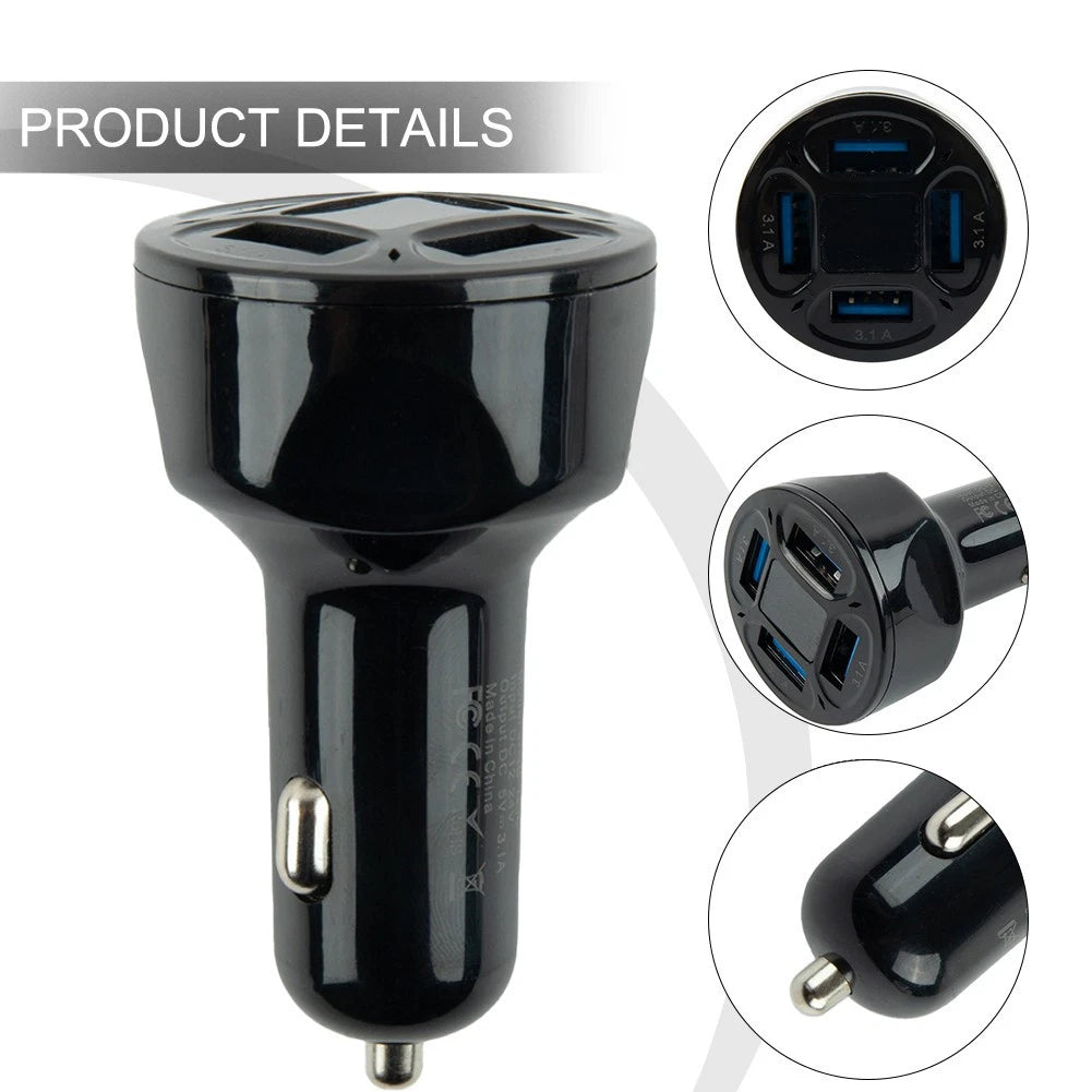 12-24V 3.1A Fast Car Charger for Vehicle