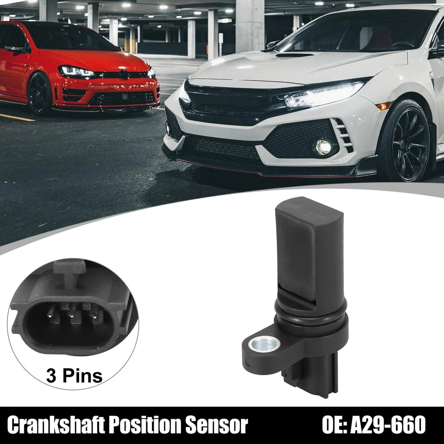 Engine Crankshaft Position Sensor 3 Pins for Nissan Infiniti