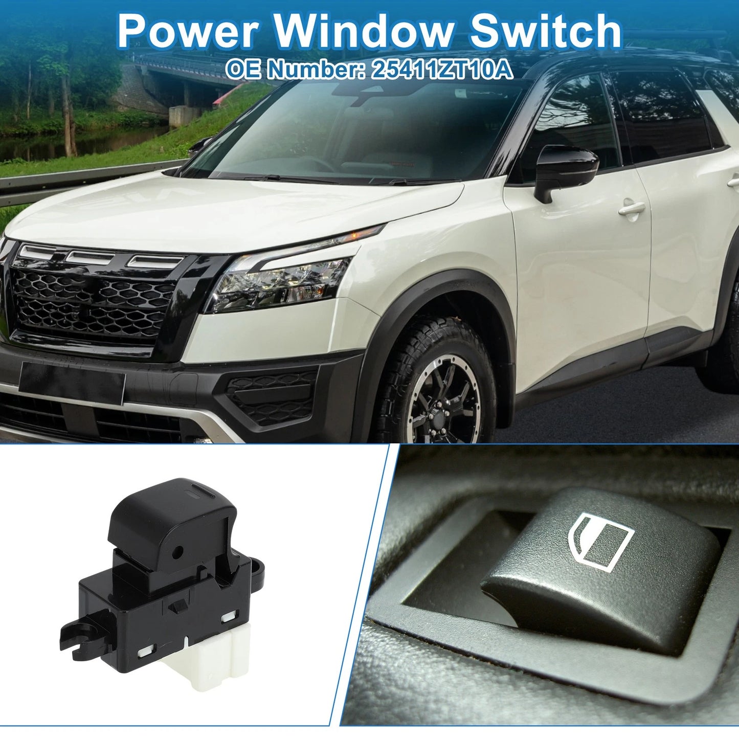 Rear Power Window Switch for Nissan Armada Pathfinder Titan