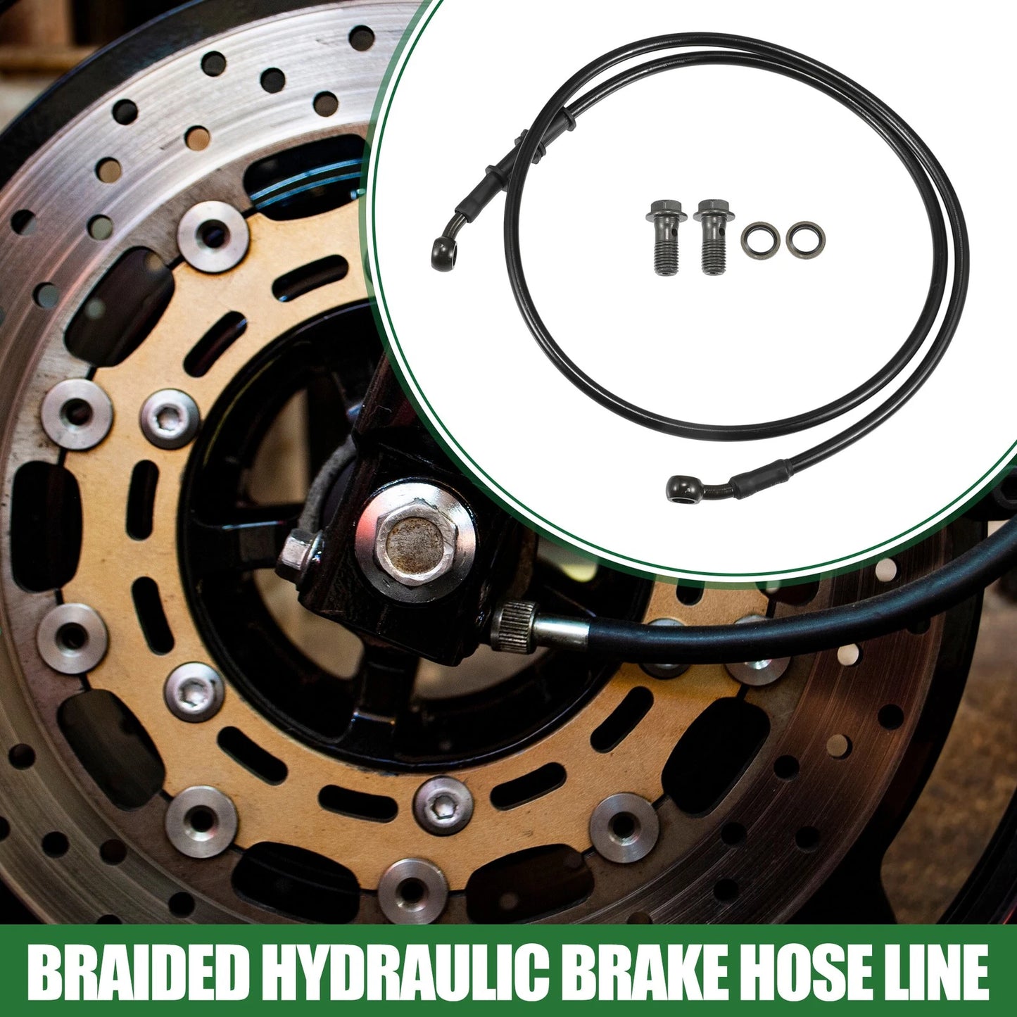 Brake Line / 120cm / Braided Hydraulic Brake Line for Motorcycle