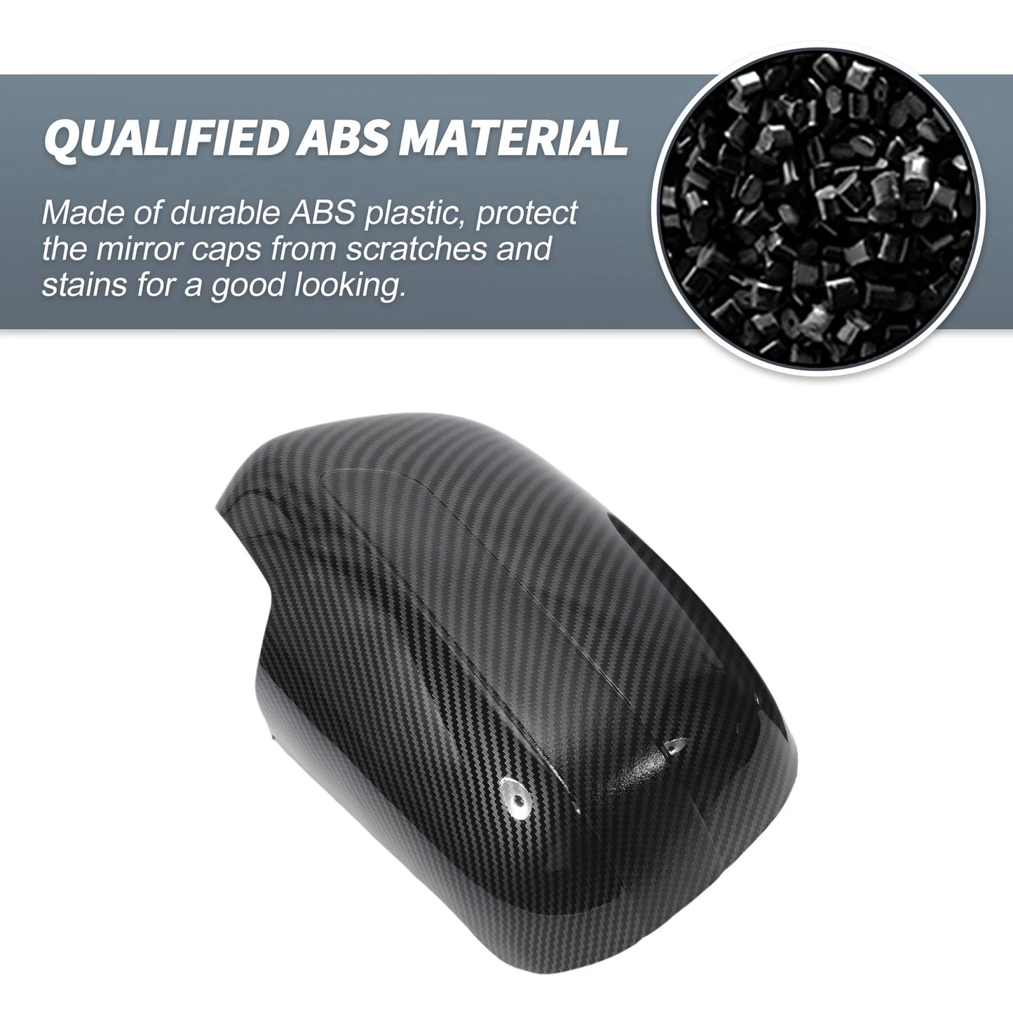 Rearview Mirror Cover Overlay Black Carbon Fiber for Lexus RX350 RX330 (2004-2006)