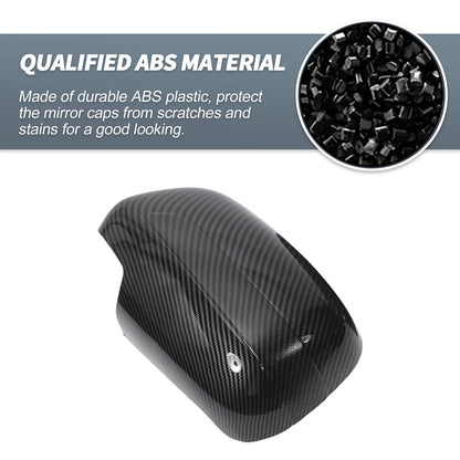 Rearview Mirror Cover Overlay Black Carbon Fiber for Lexus RX350 RX330 (2004-2006)