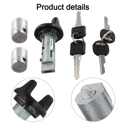 2 x Door Lock Cylinders and Keys for Chevy/GMC