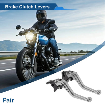 2 x Adjustable Short Brake Clutch Levers for Kawasaki Z750 (2007–2012)