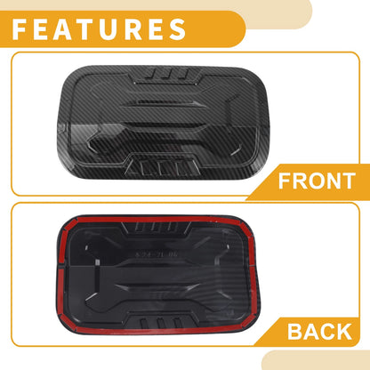Fuel Tank Door Cap for Toyota Prado 2024-2025 Carbon Fiber Adhesive Type