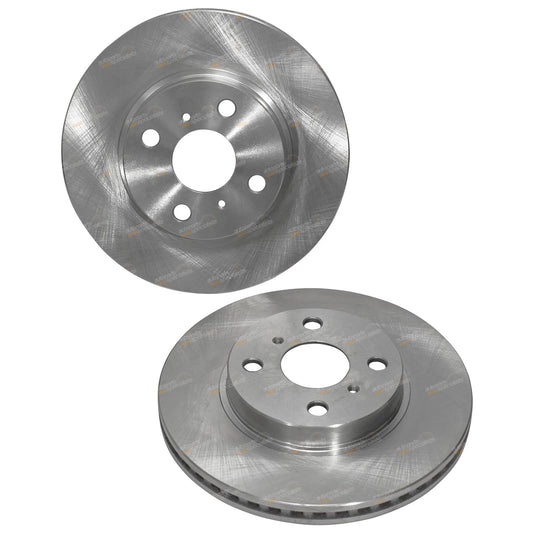 2 x Front Disc Brake Rotors for Toyota Prius C NHP10R (2012–2017)