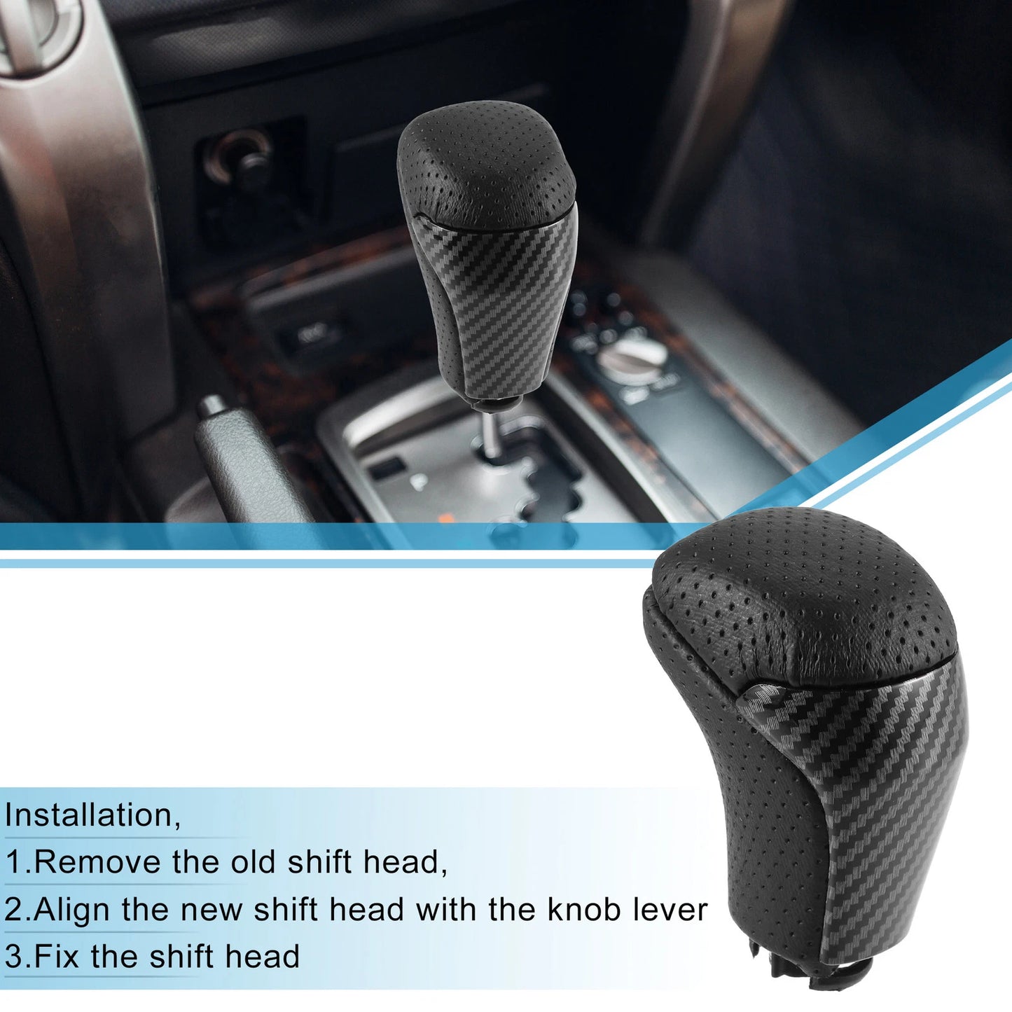 Automatic Gear Shift Knob for Toyota Tacoma (2016-2021) Black