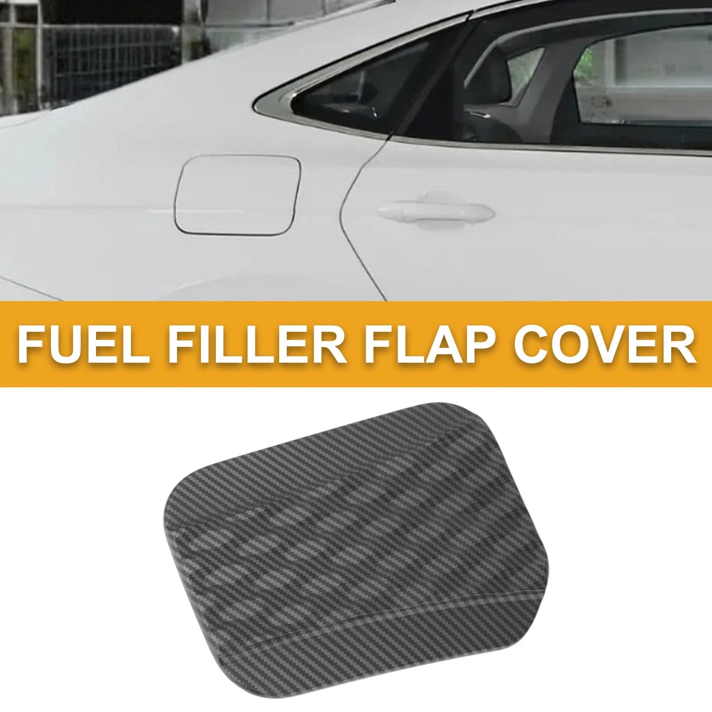 Fuel Tank Door Cap for Ford Bronco (2024-2025) Carbon Fiber Matte Black
