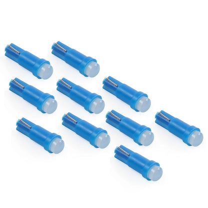 10 x T5 LED Blue Light Indicator Bulbs for Car Dashboard Gauge