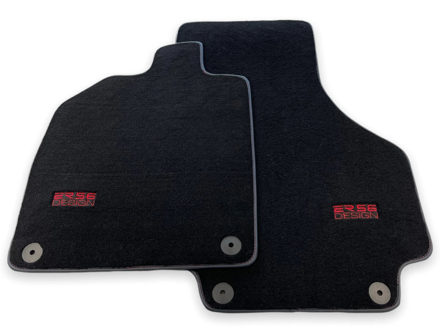 Floor Mats for AUDI R8 2015-2023 Black Tailored Carpets ER56 Design