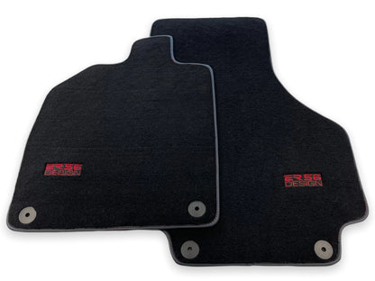 Floor Mats for AUDI R8 2015-2023 Black Tailored Carpets ER56 Design