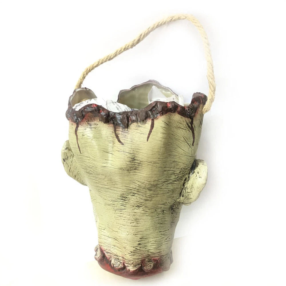Halloween Zombie Head Candy Tote Bag for Party Supplies