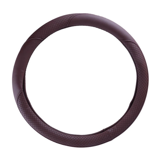 15" Universal PU Leather Car Steering Wheel Cover for Auto Accessory