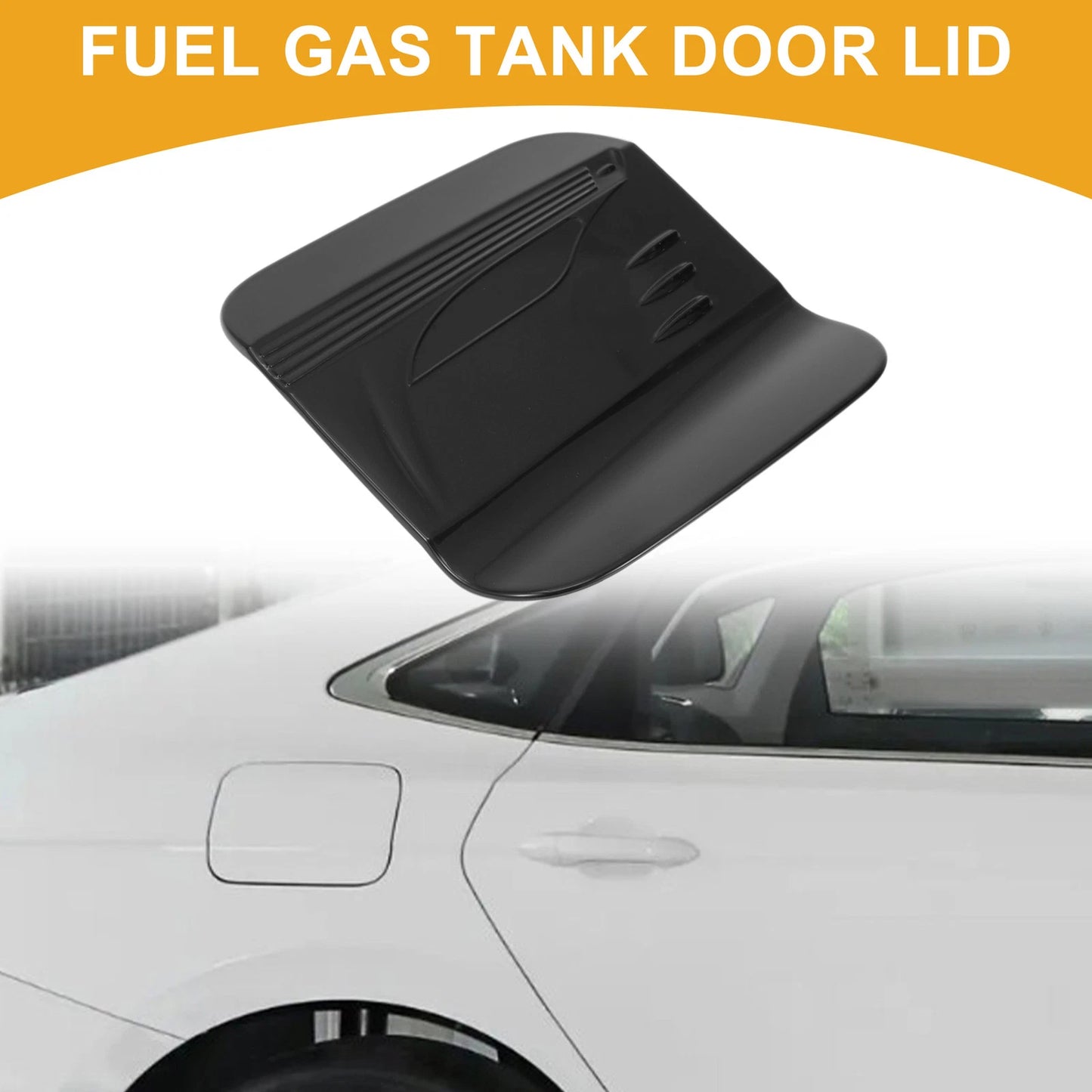 Fuel Tank Door Cap for Toyota Sienna 2022-2025 Glossy Black