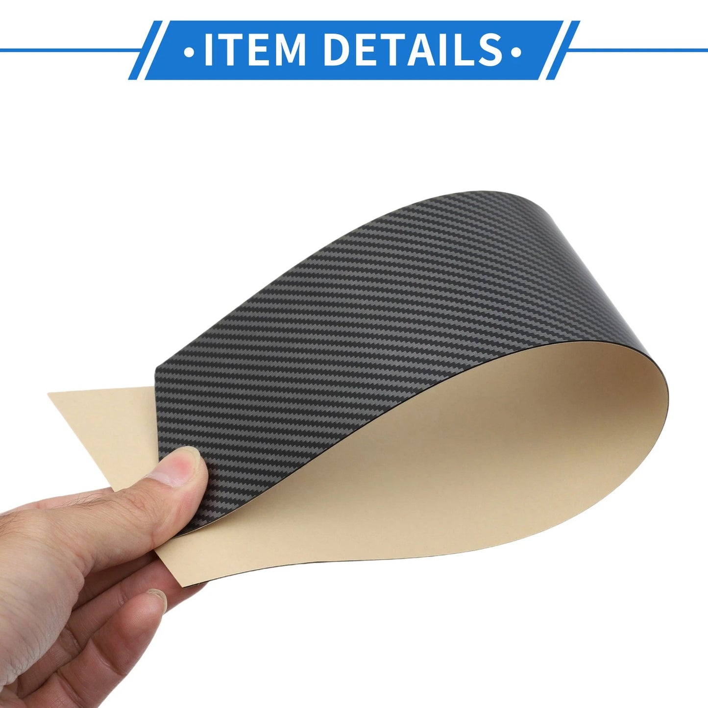 6 Pcs Door Pillar Window Trim for Hyundai Santa Fe (2013-2018) Carbon Fiber