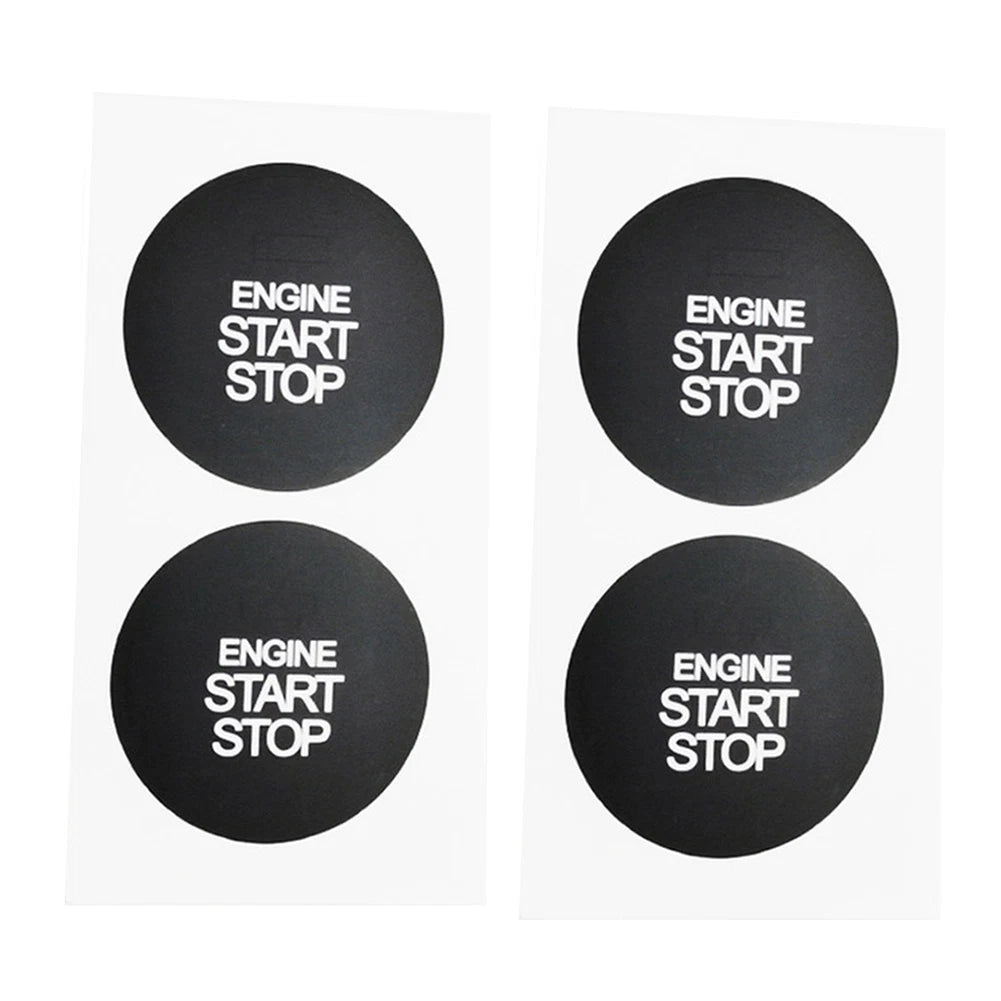 2 x Ignition Stop Switch Button Repair Sticker Vinyl for Hyundai ix35