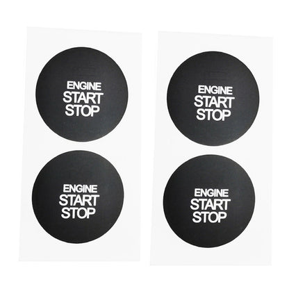 2 x Ignition Stop Switch Button Repair Sticker Vinyl for Hyundai ix35