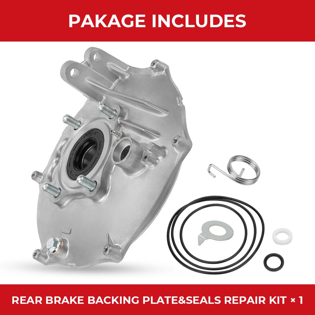 Rear Brake Panel w/Seals for Honda Foreman 500 TRX500FE/FM/FPE/FPM/TE/TM (2005–2013)