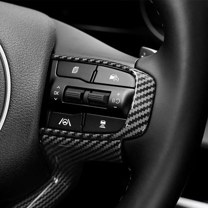 Carbon Fiber ABS Steering Wheel Frame Cover Trim for Kia Sportage NQ5 (2023–2024)