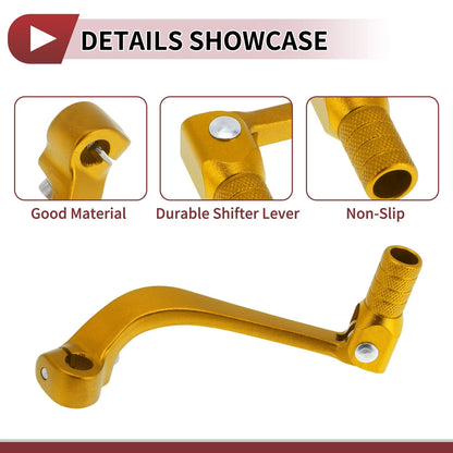 Folding Shifter Lever for Honda CRF110F (2013-2018) Gold Tone