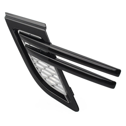 Silver Black Trim Fender Air Vents Grill for Land Rover Range Rover Sport (2006-2013)