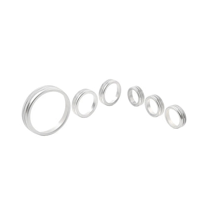 Silver AC Stereo Tune Knob Headlight Switch Covers for Ford Bronco (2021-2022)