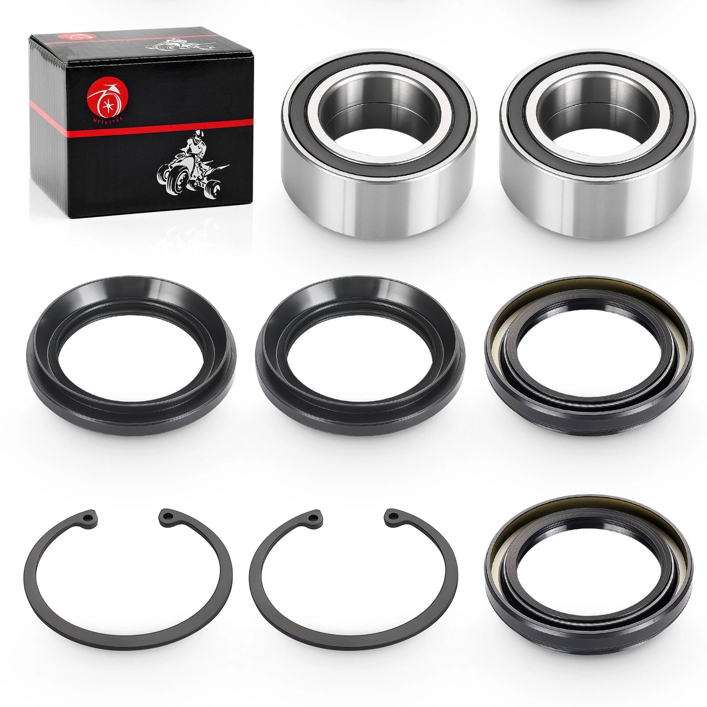Rear Wheel Bearings & Seals Kit for Honda Rincon 650 TRX650 (2003-2005)