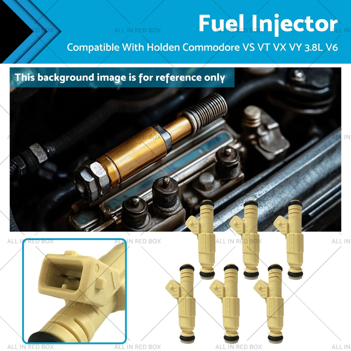 6 x Fuel Injectors for Holden Commodore VS VT VX VY 3.8L V6 (1995-2006)