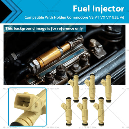 6 x Fuel Injectors for Holden Commodore VS VT VX VY 3.8L V6 (1995-2006)