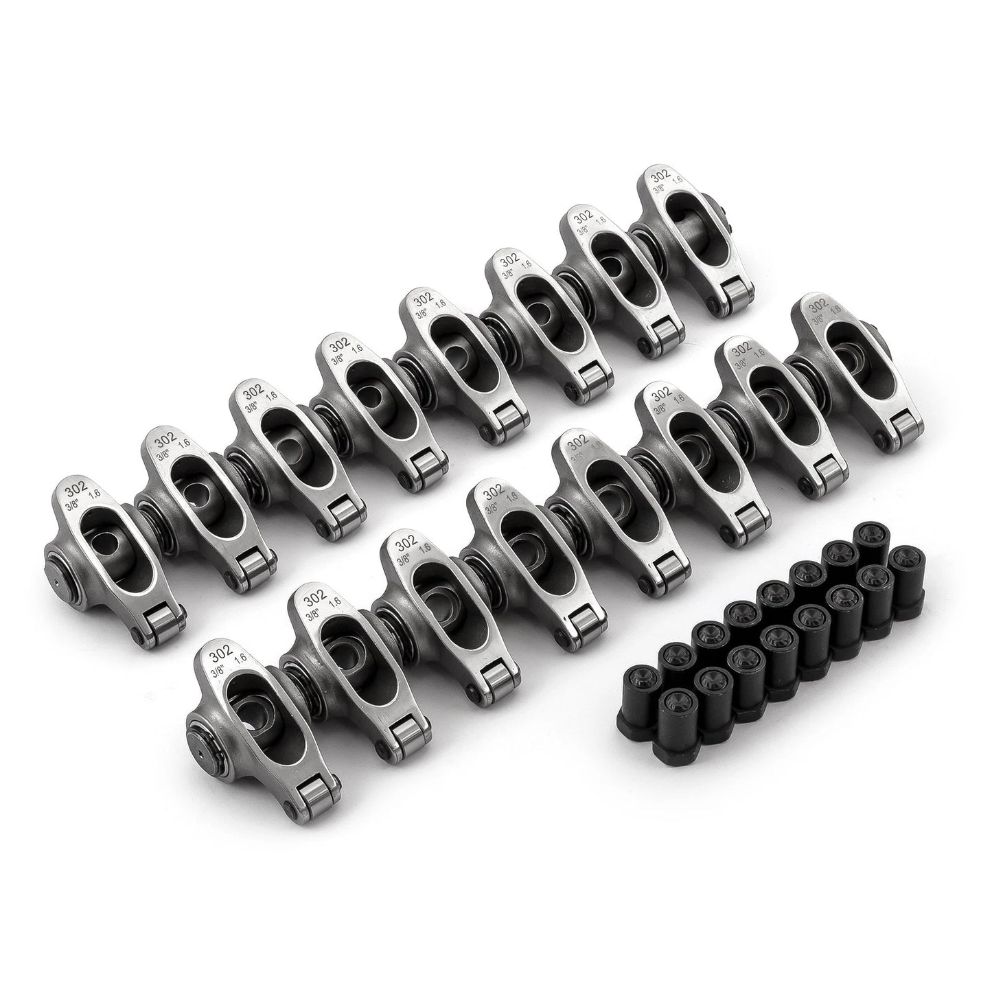 1.6" Stainless Steel Roller Rocker Arms for Ford SB 289 302 351 Windsor