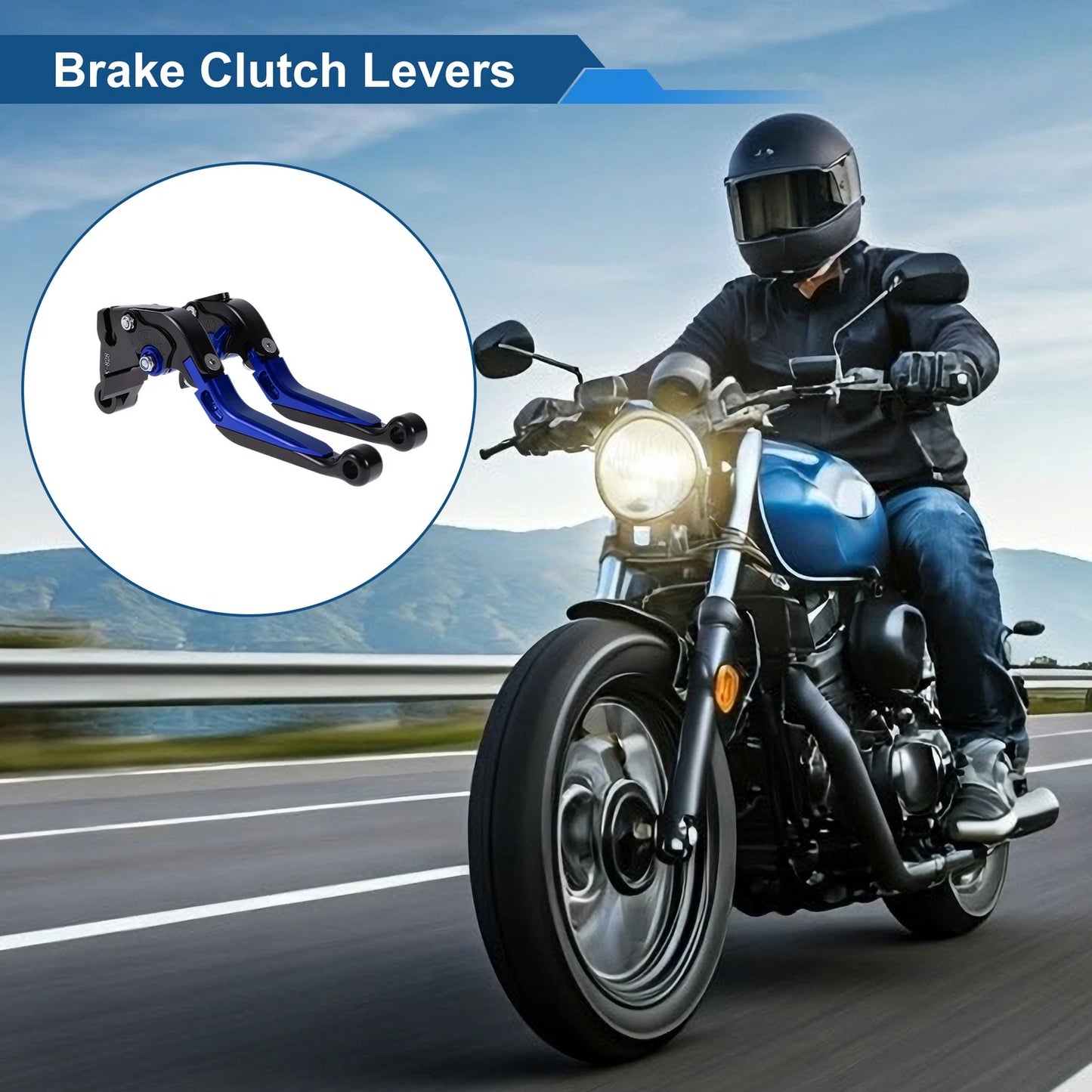 Adjustable Short/Long Brake Clutch Lever for Kawasaki ZZR600 (2005–2009)