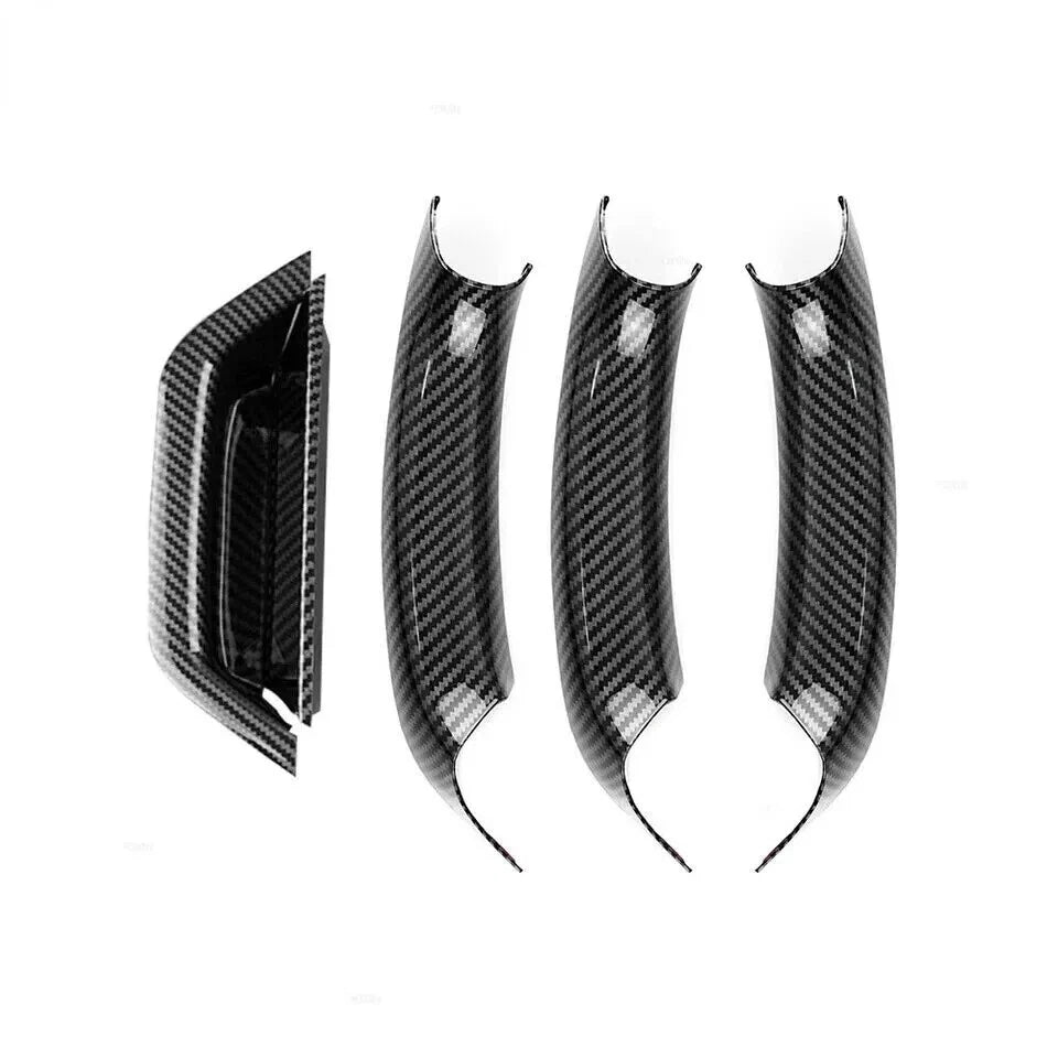 Carbon Fiber Handle Interior Door Panel Pull Cover for BMW X3 X4 (2011–2017)