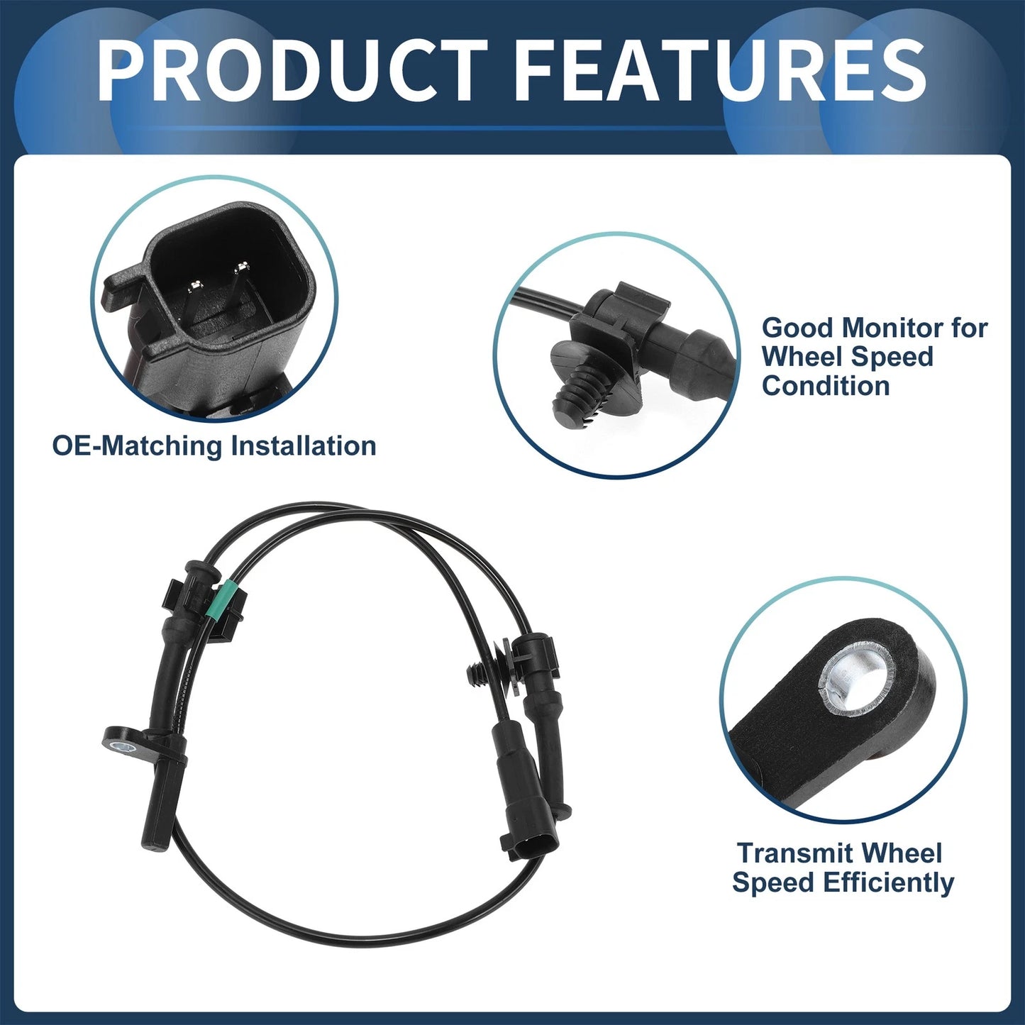 ABS Wheel Speed Sensor for Chrysler 300 2012-2014 AWD Front