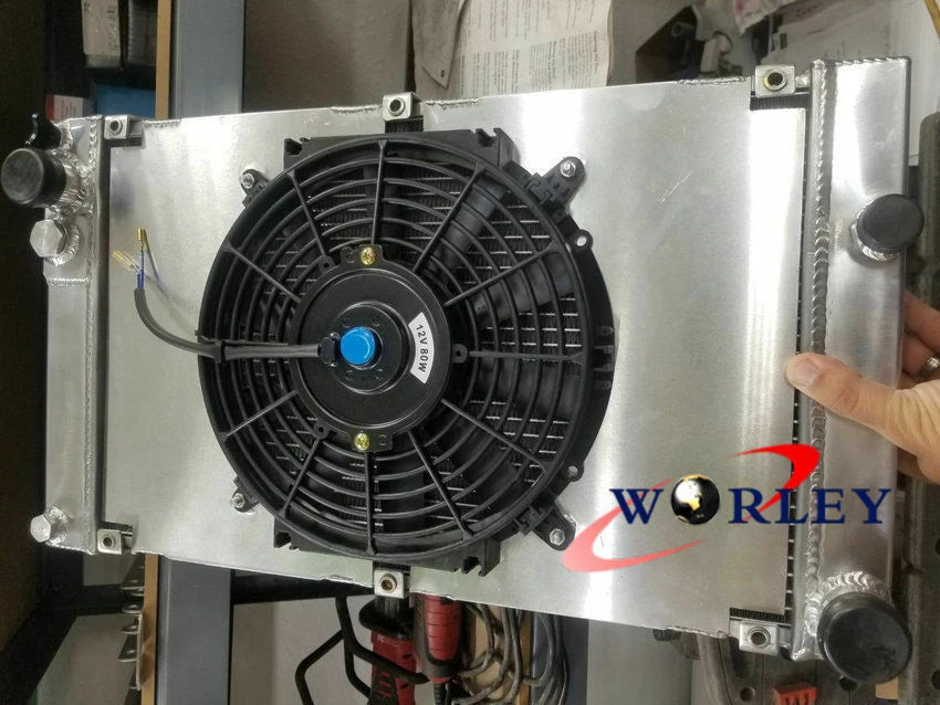 Aluminum Radiator, Shroud, Fan for Porsche 924S 944 2.5L 2.7L (1985-1991)