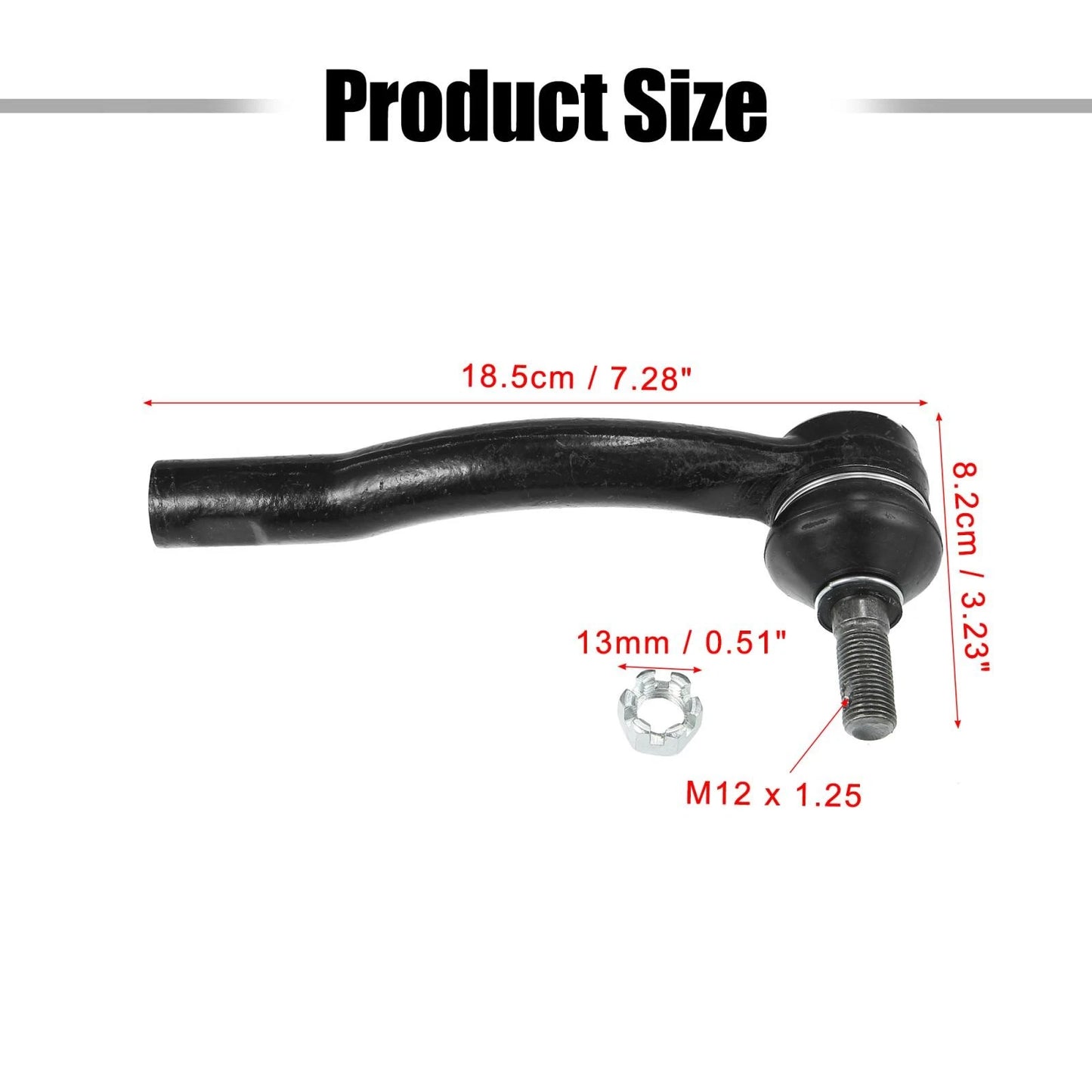 Front Outer Tie Rod End Links for Toyota Corolla (2003-2008)