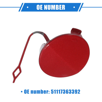 Tow Hook Eye Hole Cover Cap for BMW F32 F33 F41 (2012-2020) - Red Front Right