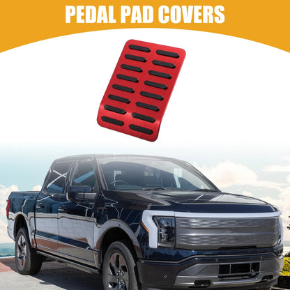 Car Foot Rest Pedal Cover for Ford F-150 (2015-2023) - Black Red Pedal Pad